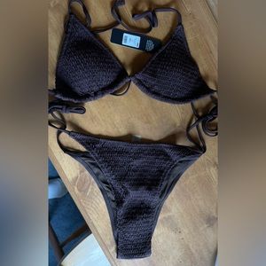 Brown L Two Piece Bikini Fashion Nova Swimsuit